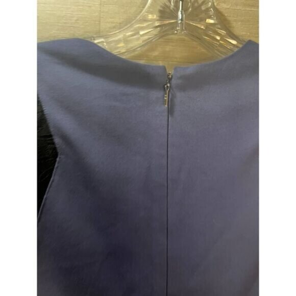 Rebecca Taylor Periwinkle Blue‎ & Black Lace Dress Size 0 - Picture 5 of 8